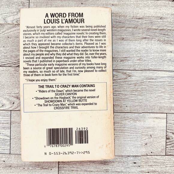 The Trail to Crazy Man Stories by Louis L'Amour (1986 Bantam Mass Market) PB - Picture 7 of 16
